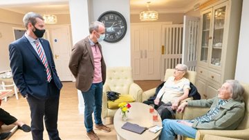 Deputy Prime Minister Dominic Raab joins Adelaide House Care Home to celebrate Care Home Open Week 2